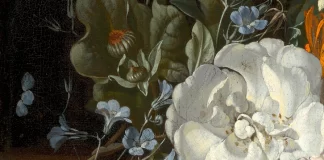 Rachel Ruysch’s “Nosegay on a Marble Plinth”