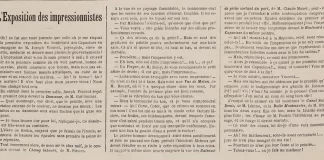 1874: Louis Leroy’s “The Exhibition of the Impressionists”